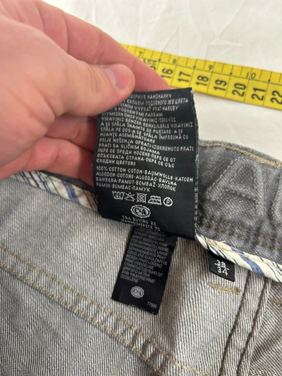 Calça jeans cinza reta Angelo Litrico w38 l34 – photo 12